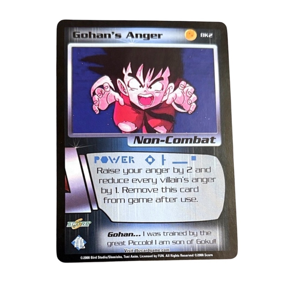 DragonBall Z- Gohan's Anger Trading Card